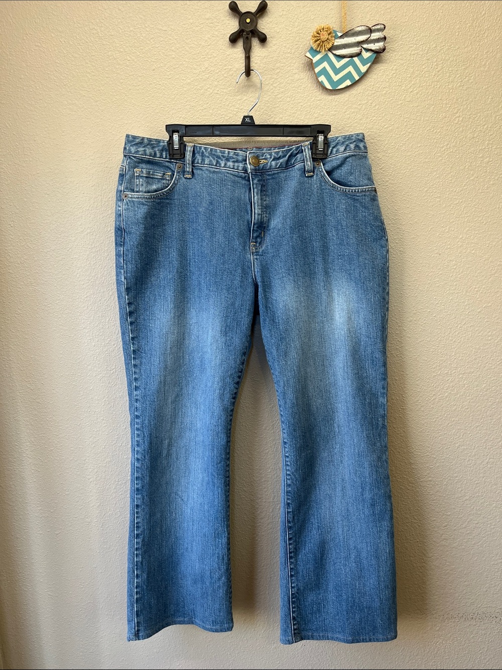 Lands end boot cut jeans size 16